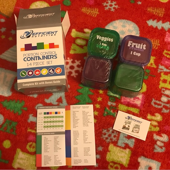 NEW (TWO SETS) Meal Prep Portion Control Containers - Picture 11 of 14